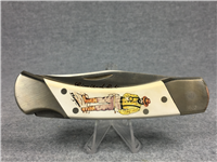 SCHRADE+ Limited Ed THE GOLD RUSH Commemorative Scrimshaw Lockback