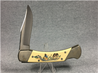 SCHRADE+ Limited Ed THE GOLD RUSH Commemorative Scrimshaw Lockback