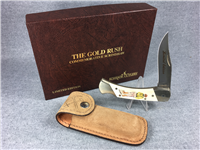 SCHRADE+ Limited Ed THE GOLD RUSH Commemorative Scrimshaw Lockback