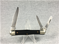 1976 QUEEN STEEL 48B Smooth Black 3-Blade Whittler