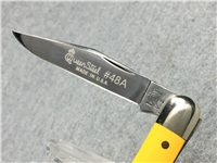 1994 QUEEN STEEL USA 48A Smooth Yellow 3-Blade Whittler