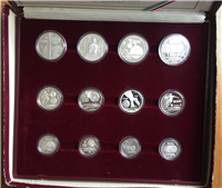 1986 MEXICO World Championship of Football Proof Coin Collection + COA