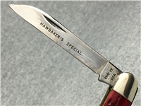 1982 CASE XX USA Red Jigged Bone HAWBAKER'S SPECIAL IMPROVED Muskrat Knife