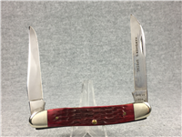 1982 CASE XX USA Red Jigged Bone HAWBAKER'S SPECIAL IMPROVED Muskrat Knife