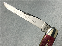 1982 CASE XX USA Red Jigged Bone HAWBAKER'S SPECIAL IMPROVED Muskrat Knife