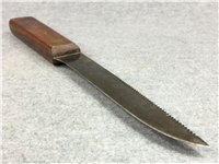 KUTMASTER Wood Fish Filet Hunting Skinning Knife with Leather Sheath