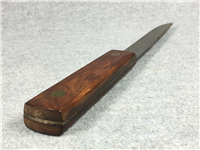 KUTMASTER Wood Fish Filet Hunting Skinning Knife with Leather Sheath