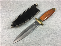 Fixed-Blade Stainless Pakistan 9" Dagger Knife with Leather Sheath