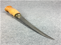 J. MARTTIINI Finland 10-3/4" Hand Ground Stainless Filet Knife w/ Leather Sheath