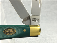 SCHRADE SKOAL USA SK36 #30 Green Sawcut Folding Stockman  w/ Box