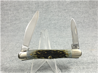 1987 CASE XX USA 08 SS Jigged Black Bone Whittler 3-Knife Set