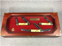 Rare 1985 CASE XX USA GUNBOAT Ltd Ed 3-Knife Set