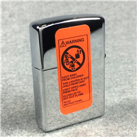Zippo SITTING BEAR Emblem Polished Chrome Lighter (Zippo, 1996)