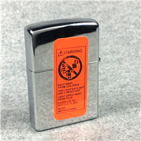 CIGAR STORE INDIAN Emblem Polished Chrome Lighter (Zippo, 1996)  SEALED