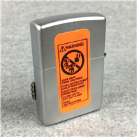 ZIPPO AMERICAN CLASSIC SINCE 32 Emblem Satin Chrome Lighter (Zippo, 2001)