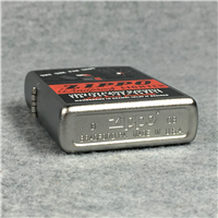 ZIPPO WINDPROOF "Try the Fan Test" Satin Chrome Lighter (Zippo, 2008)