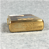DON'T MESS WITH U.S. EAGLE Polished Brass Lighter (Zippo, 2001)  SEALED