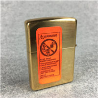DON'T MESS WITH U.S. EAGLE Polished Brass Lighter (Zippo, 2001)  SEALED
