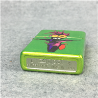 BS VOODOO LURID Lime Green Street Chrome Lighter (Zippo, 2010)