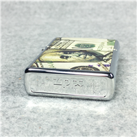 MONEY 100 DOLLAR BILLS Polished Chrome Lighter (Zippo, 2005)