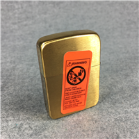 ZIPPO Regular Brushed Brass Lighter (Zippo, 2002) SEALED