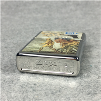 COLT MODEL 1911 LEADING THE CHARGE Polished Chrome Lighter (Zippo, 2012)