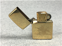ANHEUSER-BUSCH Set of 8 Brass Lighters w/ Table Top Store Display (Zippo, 1993)