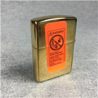 ATLANTA 1996 OLYMPICS TORCH LOGO Polished Brass Lighter & Keychain Set (Zippo, 1995)