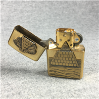 CARPE DIEM PYRAMID 3D Emblem Brass Lighter (Zippo, 1996)