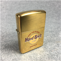 HARD ROCK CAFE NASHVILLE Polished Brass Lighter (Zippo, 1998)