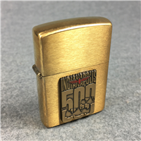 INDIANAPOLIS 500 MOTOR SPEEDWAY Emblem Brass Lighter in Collectors Tin (Zippo, 1994)