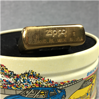 INDIANAPOLIS 500 MOTOR SPEEDWAY Emblem Brass Lighter in Collectors Tin (Zippo, 1994)