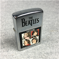 BEATLES LET IT BE Laser Engraved Polished Chrome Lighter + Keychain (Zippo, 1996)