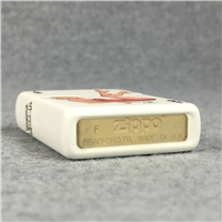 ACE OF SPADES PINUP White Matte Lighter (Zippo, 2010)