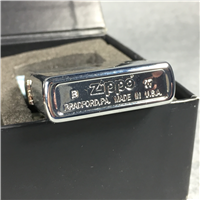 ZIPPO & PETERSON OF DUBLIN SHERLOCK Polished Chrome Lighter & Pipe Set (2007)