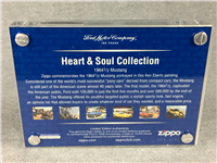 FORD 100 YEARS 1964 1/2 MUSTANG Brushed Chrome Lighter in Lucite Display (Zippo, #20388, 2002)
