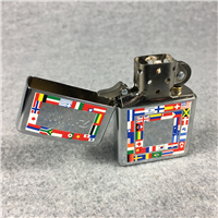 ZIPPO COUNTRY FLAGS Polished Chrome Lighter (Zippo 20108, 1998)