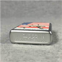 DON'T TREAD ON ME Marines Fighter Jet Satin Chrome Lighter (Zippo, 2002)