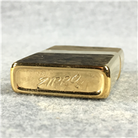 Rare HORIZONTAL BARK Gold Plated Brass Lighter (Zippo, 1979)