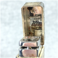 Vintage 1970s/80s MARUMAN IC-501 Etched Silver Plate Touch Sensor Butane Lighter