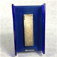 Vintage MARUMAN DL Brushed Silver Nickel Gas Lighter