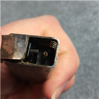 Vintage MARUMAN DL Brushed Silver Nickel Gas Lighter