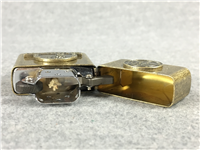 Vintage COLIBRI 64 KOREA 3RD MILLENNIUM Street Brass Lighter 1st Man on Moon