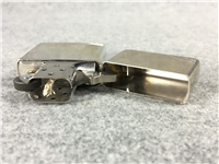 ZIPPO SILVER PLATE Lighter with Etched Corners Front & Back (Zippo, 1994)