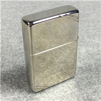 ZIPPO SILVER PLATE Lighter with Etched Corners Front & Back (Zippo, 1994)