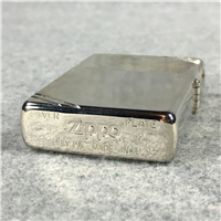 ZIPPO SILVER PLATE Lighter with Etched Corners Front & Back (Zippo, 1994)