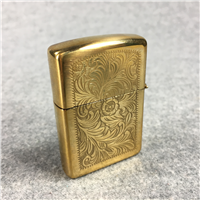 VENETIAN 2-Sided Laser Engraved Design Polished Brass Lighter ( Zippo, 1994)