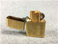 VENETIAN 2-Sided Laser Engraved Design Polished Brass Lighter ( Zippo, 1994)