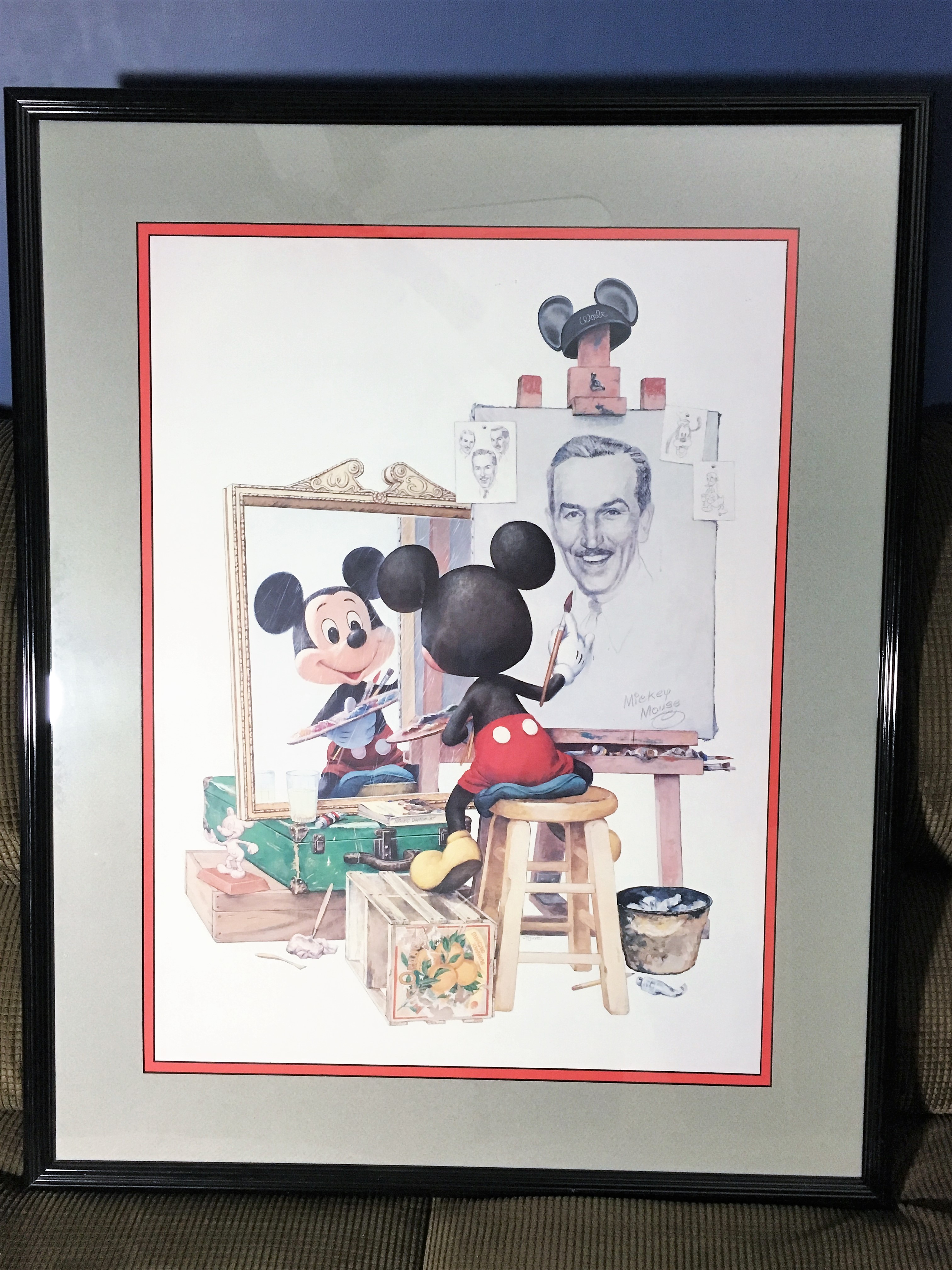 How much is MICKEY MOUSE WALT DISNEY Self Portrait Large Art Print ...