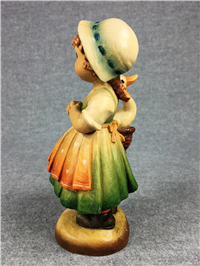 ANRI Ferrandiz GIRL WITH GOOSE IN BASKET Limited Ed Wood Carved Figurine